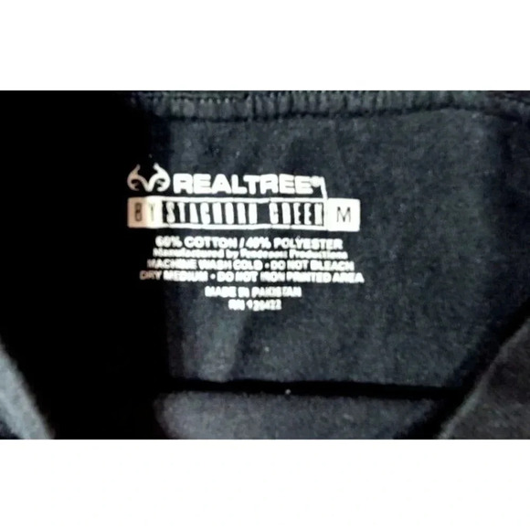 Realtree T-shirt by Staghorn Creek Adult Size Medium Black Graphic Logo - Picture 4 of 4